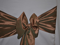 Taffeta Wedding Chair Sashes